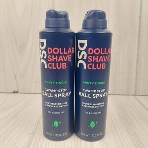 Lot of 2 Dollar Shave Club Swamp Stop Ball Spray Minty Tingle 6 oz 170 g